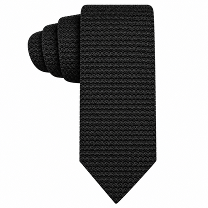 Black Knitted Skinny Tie