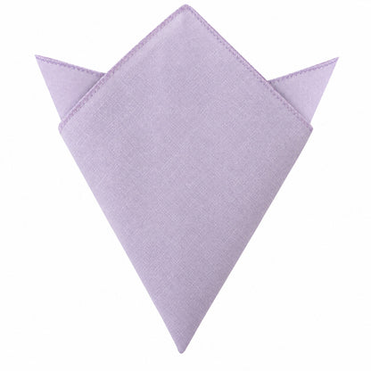Blush Purple Skinny Necktie and Pocket Square Set
