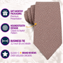 Brown Mini Houndstooth Business Cotton Tie