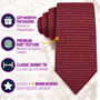 Burgundy Maroon Knit Tie