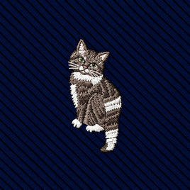 Misty Cat Skinny Tie