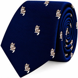 Misty Cat Skinny Tie