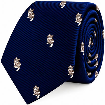 Misty Cat Skinny Tie
