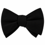 Classic Cotton Black Self Tie Bow Tie