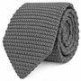 Classic Grey Knit Tie