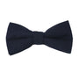 Dark Forest Navy Cotton Bow Tie & Pocket Square Set