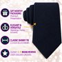 Dark Forest Navy Skinny Cotton Tie