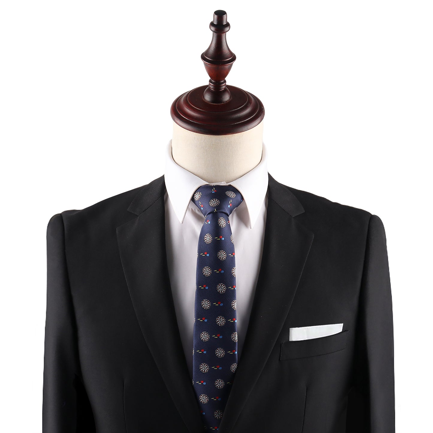 darts competition formal skinny tie for men with sleek design suitable for tournaments and events