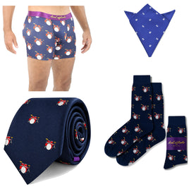 Drummer Bundle - Drummer tie, Drummer socks, Drummer underwear and free pocket square