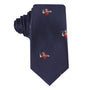 Men’s skinny tie with football pass design – sports-themed necktie for football fans