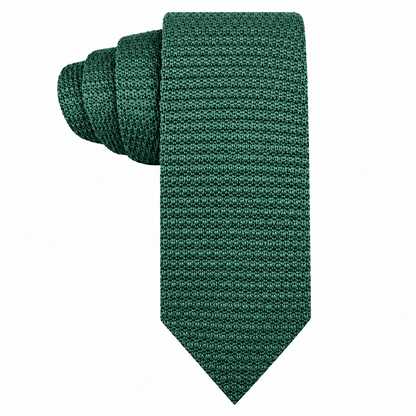 Green Knitted Skinny Tie