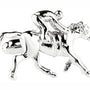 Horse Racing Cufflinks, featuring a silver jockey on a galloping horse, elegantly capture the dynamic essence of equestrian greatness.