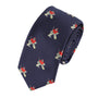 Slim tie featuring ice hockey goalie pattern – perfect for game day or sports events