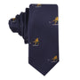 Men’s skinny tie with ice hockey shot design – sports-themed necktie for hockey lovers
