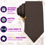 Brown Knitted Skinny Tie