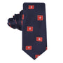 Men’s skinny tie with medical cross design – healthcare-themed necktie for doctors and nurses