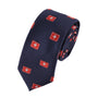 Slim tie featuring red medical cross pattern – perfect for medical professionals and events
