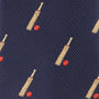 mens cricket bat necktie with ball design ideal for cricket lovers and stylish formal or casual wear