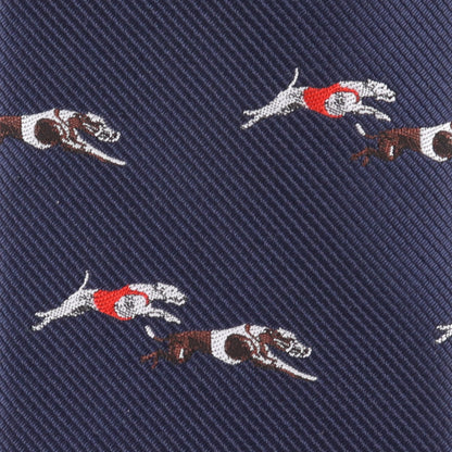 mens greyhound racing necktie with stylish slim fit design ideal for greyhound racing fans and events