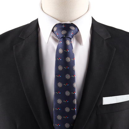 darts competition formal skinny tie for men with sleek design suitable for tournaments and events