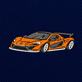 Orange Race Car Skinny Tie