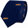 Orange Race Car Skinny Tie