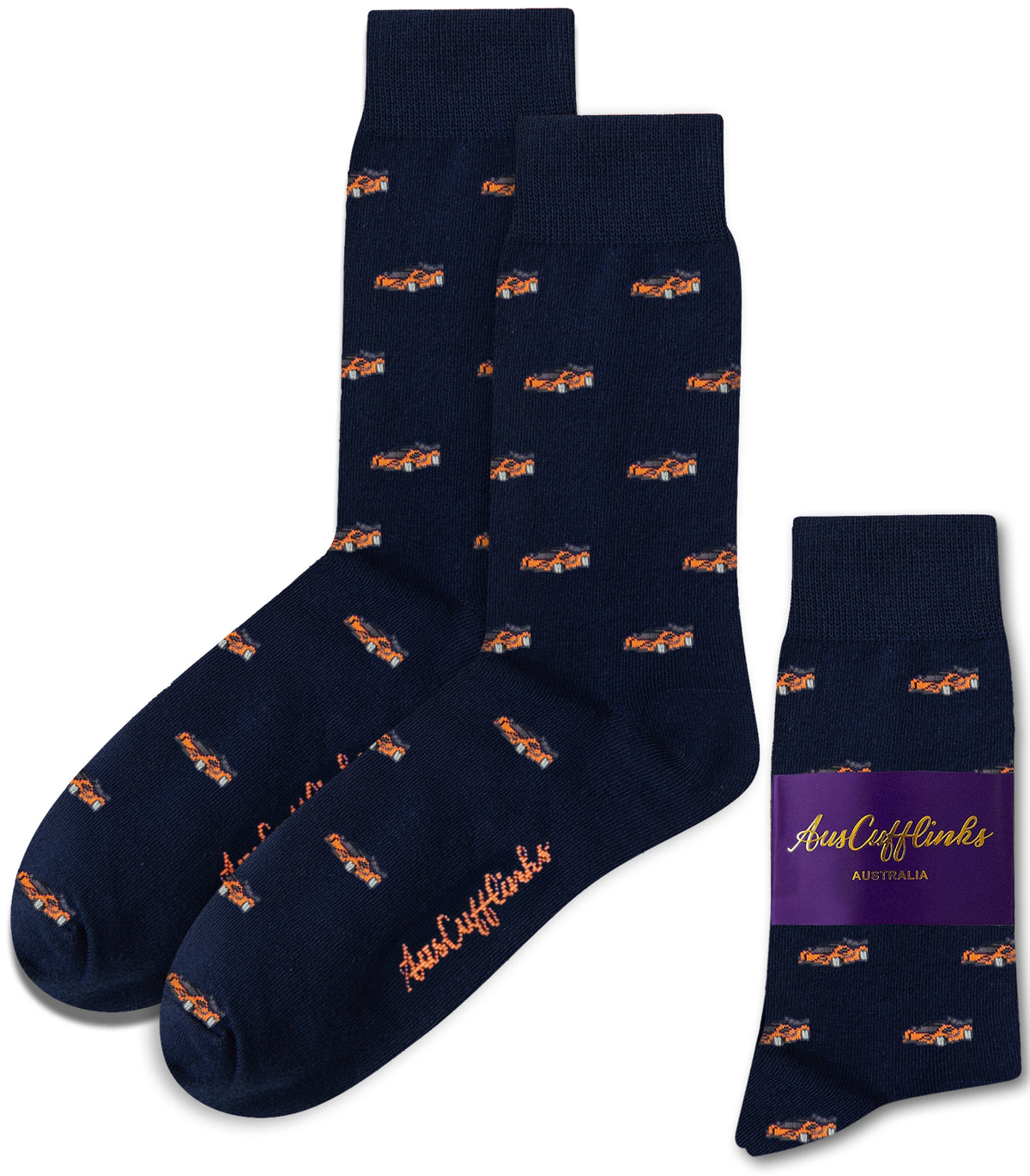 Orange Race Car Socks – Motorsport & Racing Gift Socks