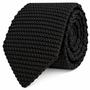 Black Knitted Skinny Tie