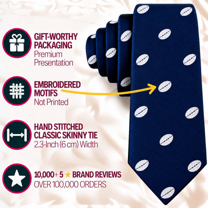 Rugby Skinny Tie