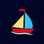 Sail Boat Skinny Tie