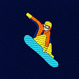 Snowboarder Skinny Tie