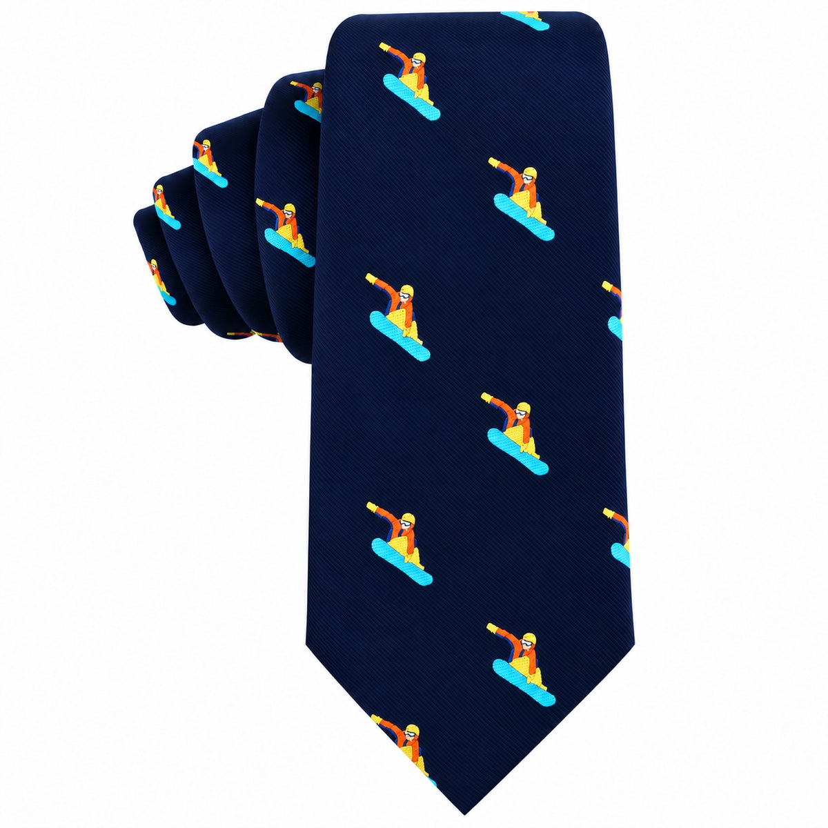 Snowboarder Skinny Tie
