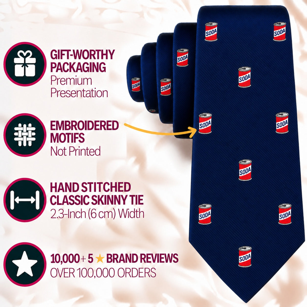 Soda Skinny Tie