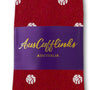 White Basketball Socks featuring small white gift box patterns, wrapped with a purple "AusCufflinks Australia" band, are inspired by NBA colorways for a sporty and festive look.