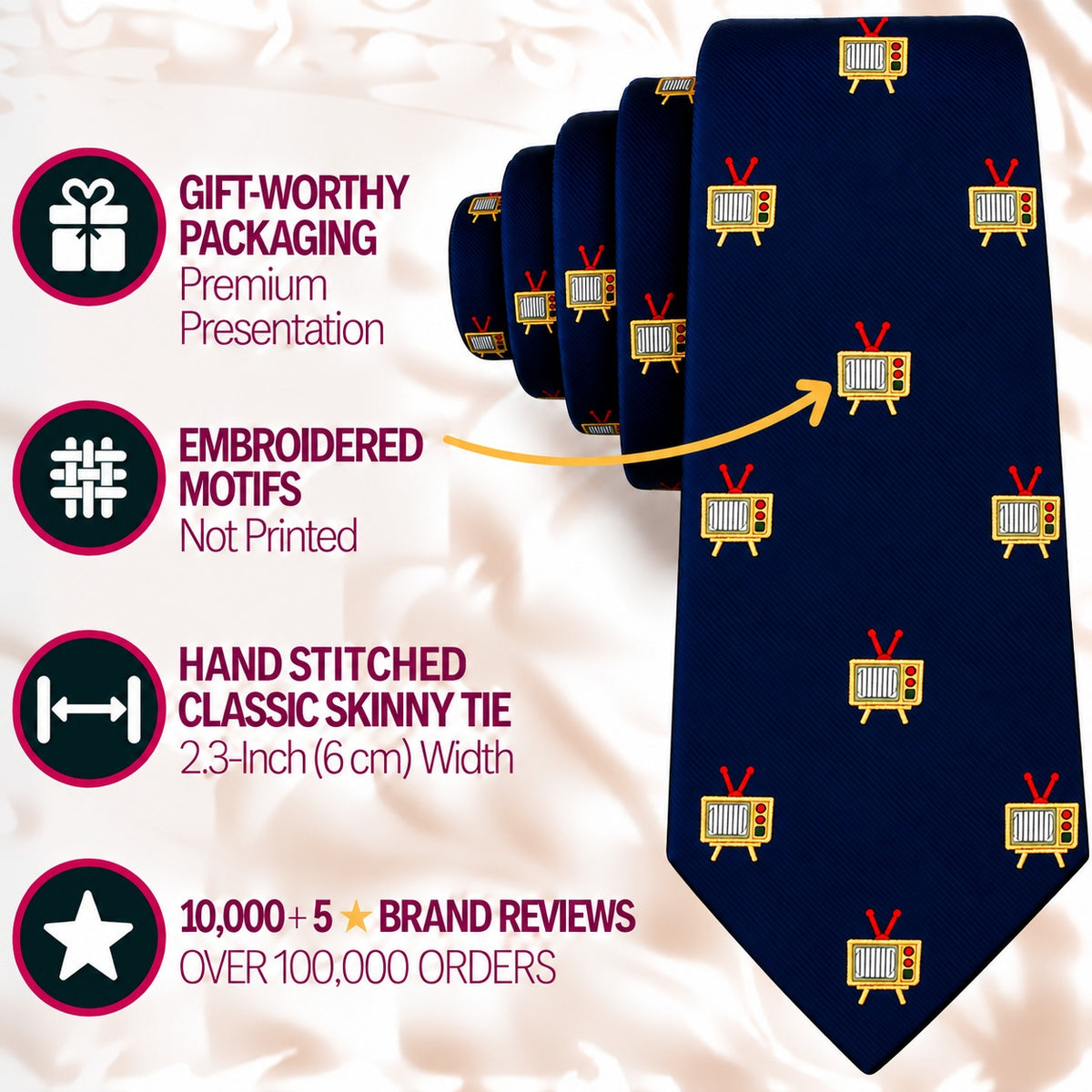 TV Skinny Tie