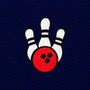 Ten Pin Bowling Skinny Tie