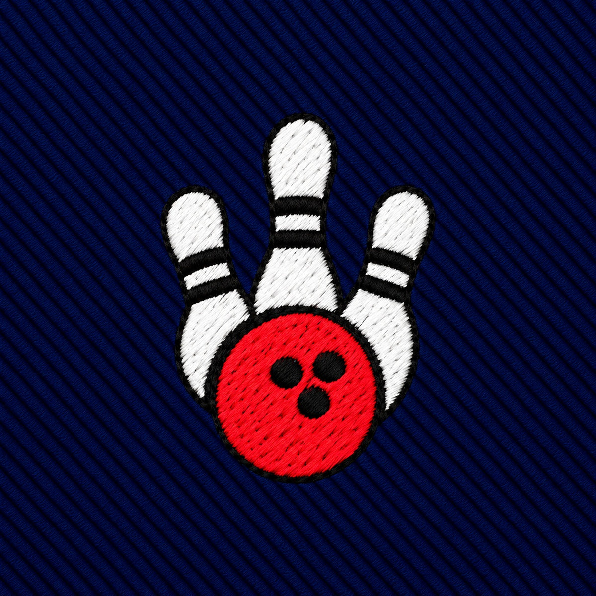 Ten Pin Bowling Skinny Tie