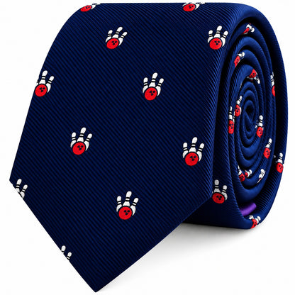 Ten Pin Bowling Skinny Tie