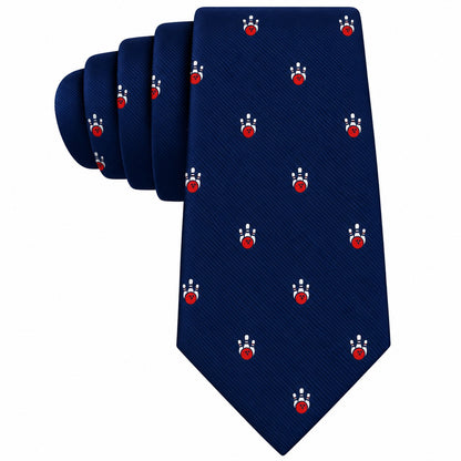 Ten Pin Bowling Skinny Tie