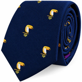Toucan Bird Skinny Tie