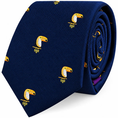 Toucan Bird Skinny Tie