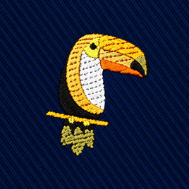 Toucan Bird Skinny Tie