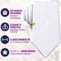 Classic White Cotton Business Tie