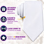 Classic White Cotton Skinny Tie