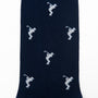 Golf Swing Socks in dark blue, adorned with white kangaroo patterns scattered across the fabric, add a sporty flair to your ensemble.