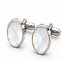 Mother of Pearl Silver Cufflinks