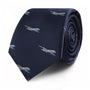 A rolled-up Aeroplane Skinny Tie exudes aeronautical charm and style.