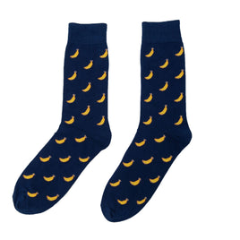A pair of navy Banana Socks.