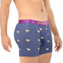 A man wearing Bee Underwear with bees on it.