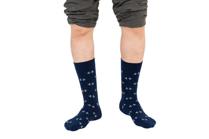 A man wearing a pair of Gym Socks.